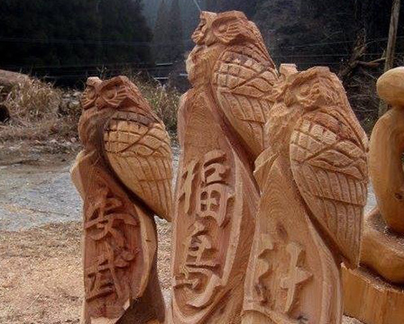 リアルふくろう表札